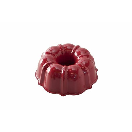 NORDIC WARE 6 Cup Bundt Cake Pan, multi color... red, black, silver, steal 51342